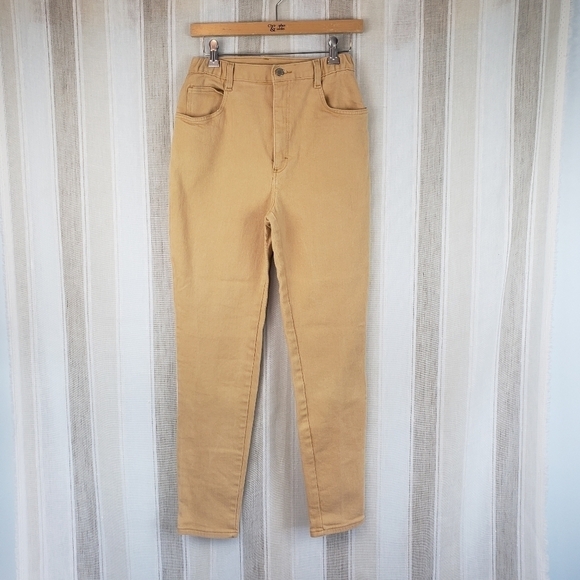 Vintage Newport‎ News High Rise Mom Jeans Yellow Size 2 - Picture 1 of 14